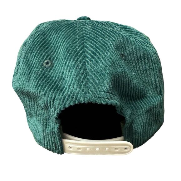 Live Well Pukka Patch Logo Corduroy Snapback Hat Green Adjustable Cap Surf NWT - Picture 6 of 12